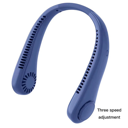 Hanging Neck Fan Digital Display Power Ventilador Bladeless Neckband Fan Portable Mini Air Cooler USB Rechargeable Electric Fans