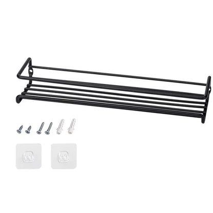 4/2PCS Spice Rack Organizer Wall Mount Storage Racks Space Saving Metal Seasoning Racks Kitchen Cabinet Door Spice Jar Organizer