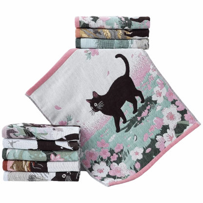New 34x40cm Large Hand Towel Quick Dry Decorative Kitchen Towel 4 Layer Cotton Gauze Tea Towel Home Restaurant