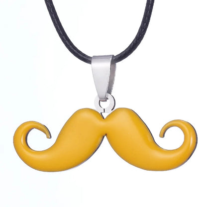 Hot Sale Stainless Steel Cute Classic Beard Pendant Necklace for Women Fashion Accessories Y2K Jewelry Party Gift Daily Wear
