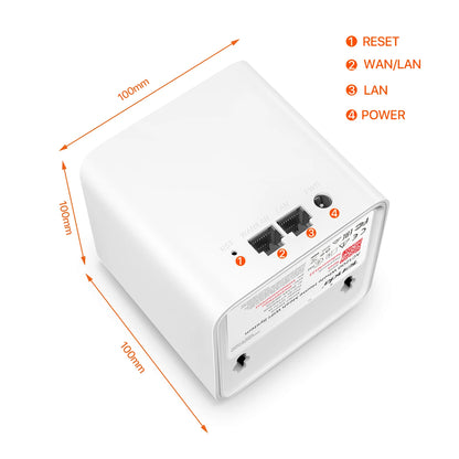 Tenda MW5G Nova Mesh WiFi System 2.4&5Ghz Dual-Band AC1200 Whole Home Gigabit Network Router Extender Covers up to 6000 sq.ft