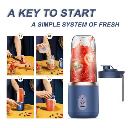 400ml Electric Juice Maker Portable Blender Smoothie Mini Juicer Fruit Machine