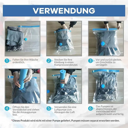 Hot Trend-Vacuum Bags For Clothes - Pack Of 10 40 X 30 Cm Reusable Storage Bags Vacuum Bags With Seal And Space Saving Travel Ba