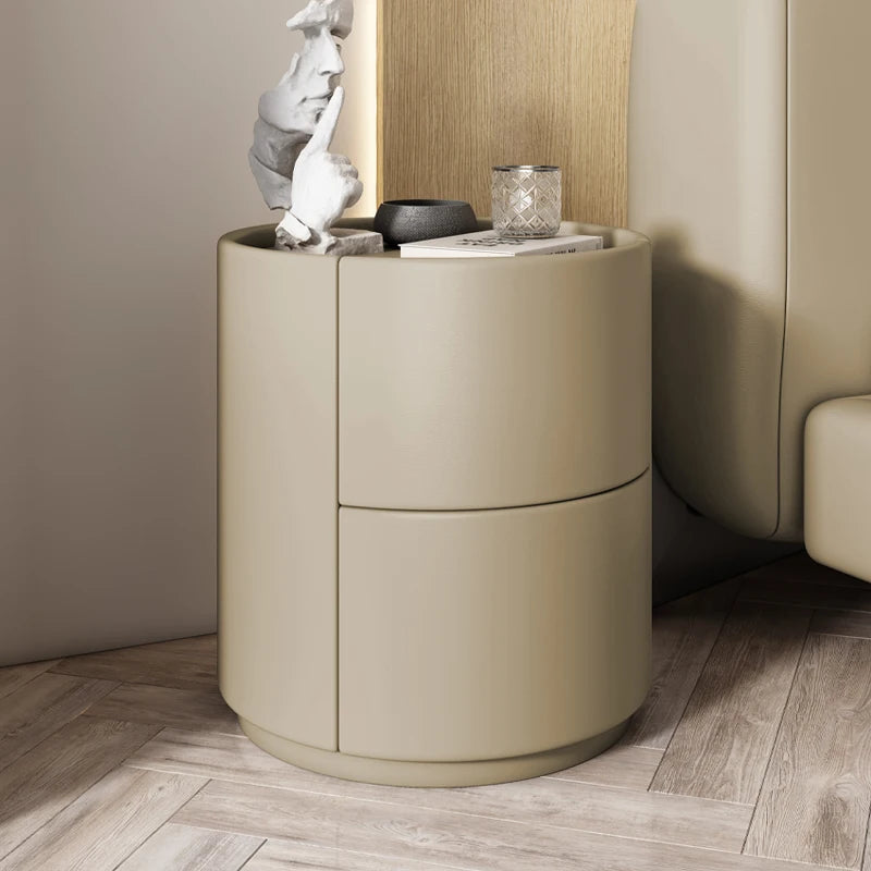 With Storage Narrow Nightstands Round With Drawers Bedroom Design Nightstands Tall Luxury Table Chevet Chambre Modern Furniture