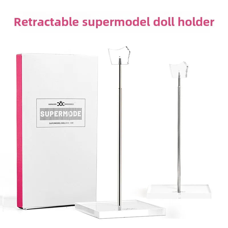 Supermodel Doll Toys Girl Display Base Metal Stand Adjustable Height Universal Acrylic