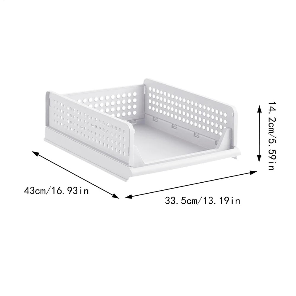 Clothing Storage Drawer, Large-capacity Foldable Storage Basket, Storage Box, Household Clothing Storage Drawer, Storage Shelf