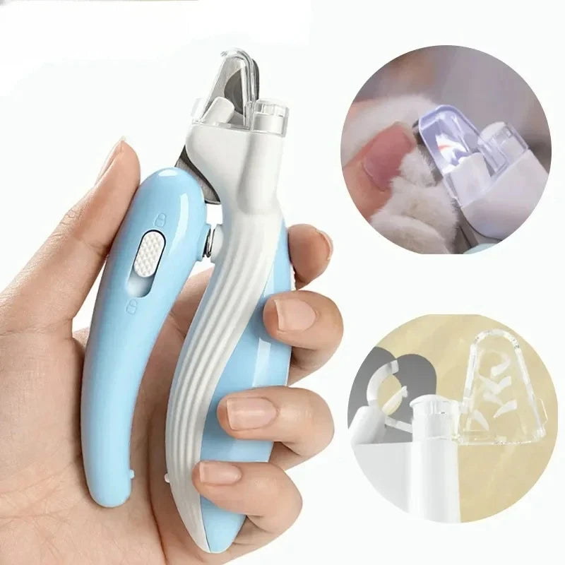 Professional Pet Nail Clippers with LED Light - Pet Claw Grooming Trimmer for Dogs Cats Small Animals Paw Nail Care Pet Supply