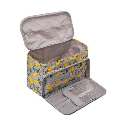 QZLKNIT Hot Sale Yarn Storage Bag with Dandel Waterproof Sewing Accessories Storage Bags Square Knitting Tote Bag Christmas Gift