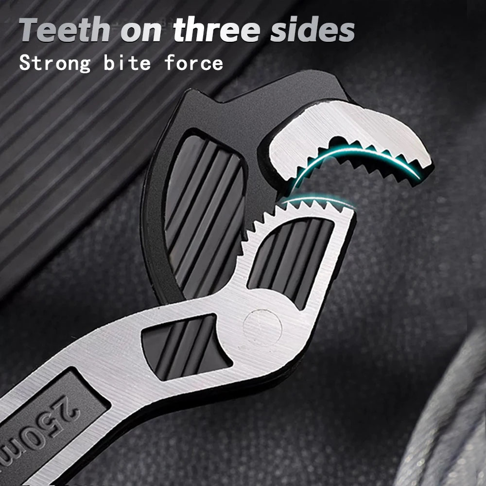 Multifunctional self-locking wrench adjustable wrench quick wrench adjustable pipe wrench plumber multifunctional hand tool