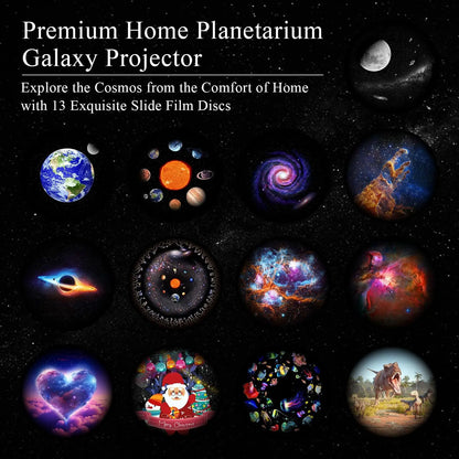 13 in 1 Star Projector Night Light 360° Degree Rotating 4K HD Galaxy Projector Bedroom With Timer Planetarium Projector For Kids