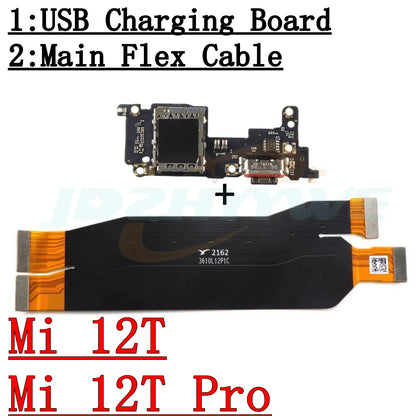 USB Fast Charging Charger Board For Xiaomi Mi 10T 11T 11 Pro Ultra 12 12T 13 Pro Ultra 13T 14 Pro Main Motherboard Flex Cable