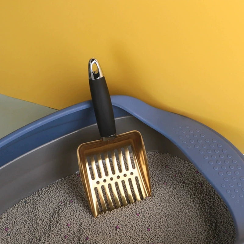 For Dog Cat Clean Feces Cat Litter Shovel Pet Cleanning Tool Pet Products Metal Long Handle Scoop Cat Sand Cleaning