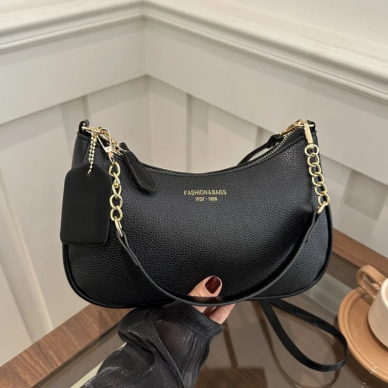 Faionable Casual Crossbody Bag Women's Oulder Bag Trendy Design 2026 Spring Underarm Bag Soft PU Leather Color Handbags Purses