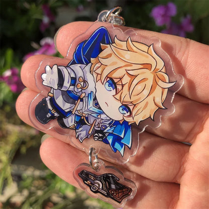 Honkai: Star Rail Kafka March 7th Dan Heng Clara Pom-Pom Cosplay COSTUME Keychain Accessories Key Chain Pendant Prop Xmas Gift