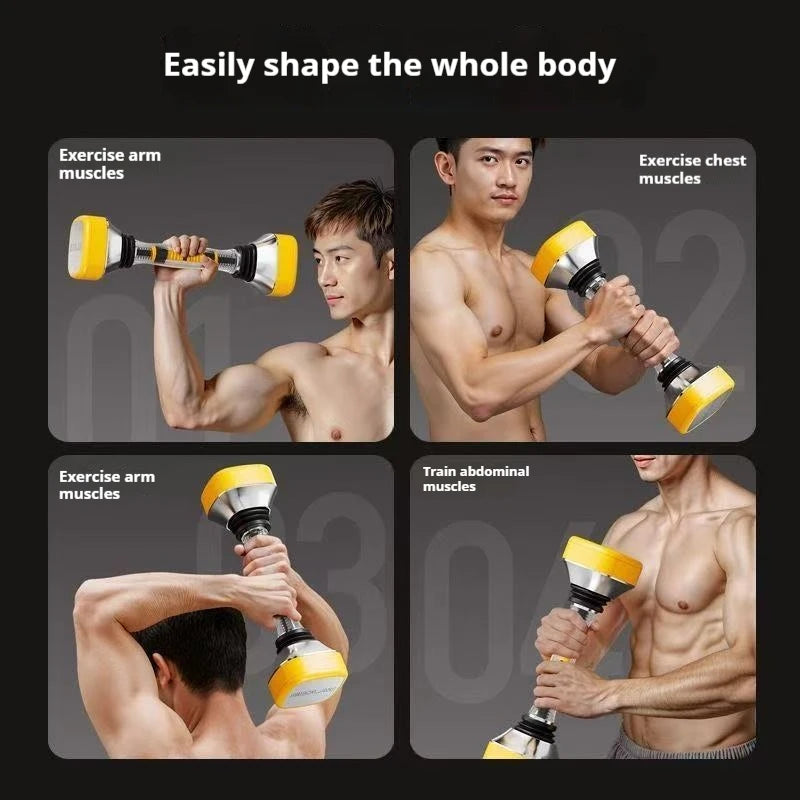 Vibration Dumbbell Swing Dumbbell Multifunctional Adjustable Weight Dumbbell Men'S Home Silent Shaping Fitness Equipment