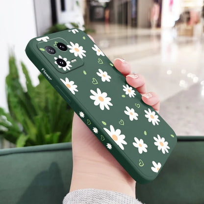 Tender Daisy Phone Case For Xiaomi Mi 15T 14 14T 13 13T 12 12X 12T 12S 11 11T 10 10T 9 9T Pro Lite Liquid Silicone Cover