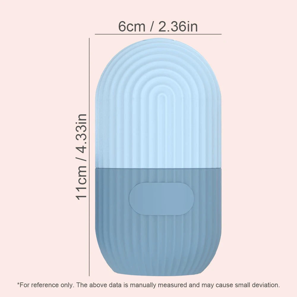Reusable Silicone Face Ice Mask Mold for Cooling Puffy Eyes Soothing Skin Care Beauty Tool DIY Skincare Soft Flexible Freezer Sa