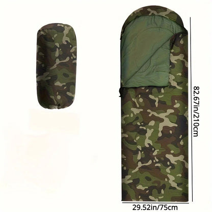 Envelope Digital Camouflage Sleeping Bag Outdoor Camping Camping Sleeping Bag Travel Warm Adult Winter Sleeping Bag