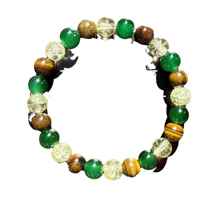 Fashion 1pc/ Attract Wealth and Prosperity Bracelet Made of Natural Stone with Wooden Beads Handmade Bracelet Men Women Jewelry