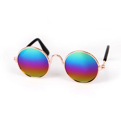 Lovely Vintage Round Cat Sunglasses Reflection Eye Wear Glasses For Small Dog Cat Pet Photos Pet Products Props Accessories