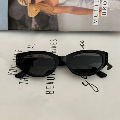 GAMBLE MONSHER Driving Sunglasses Women's UV Protection Large Small Faces Sunscreen Fashionable round Frame Glasses