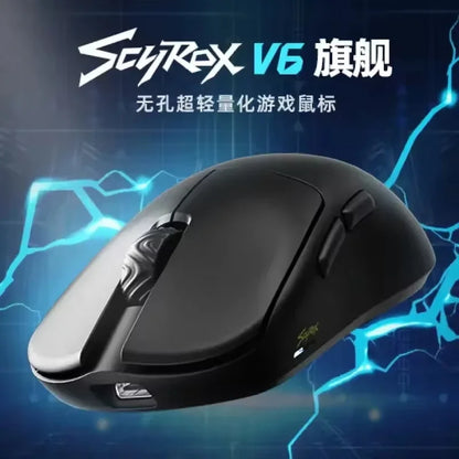 Scyrox V6 Wireless Office Ergonomic Lightweight Gaming Mouse Paw3950 Sensor 30000 DPI Webpage automation bluetooth Gaming Mouse