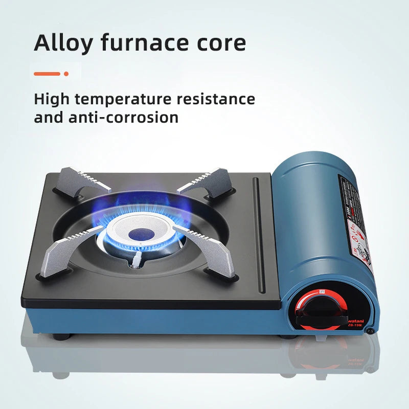 Outdoor Travel Portable Black Gas Stove Hot Pot Restaurant Restaurant Commercial Single Gas Stove RV Gas Stove