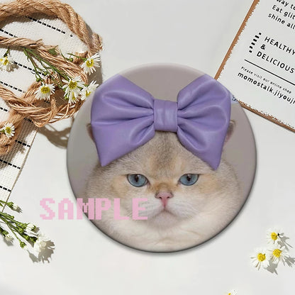 Cute Cats Meme Button Pins Funny Creative Animal Brooches Round Exquisite Tinplate Badge for Backpack Jewelry Accessories Gifts