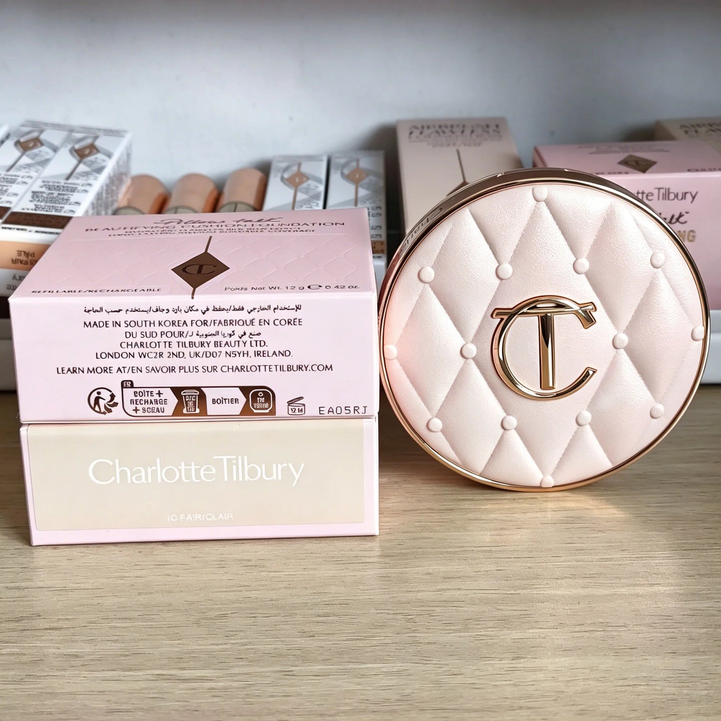 Charlotte Tilbury CT Makeup Set Base Makeup Antioxidant Powder Smooth Fine High Waterproof Skin-nourishing Essence Foundation