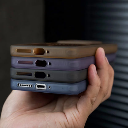 Soft Corrugated Magnetic Back Case For Xiaomi Mi 13 14 15 Pro 17 ProMax Shockproof Matte Clear Cover