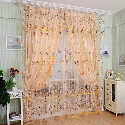 Tulle Curtains Modern Simplicity Living Room Sheer Window Curtains Children's Bedroom Kitchen Soft Comfortable Fabric