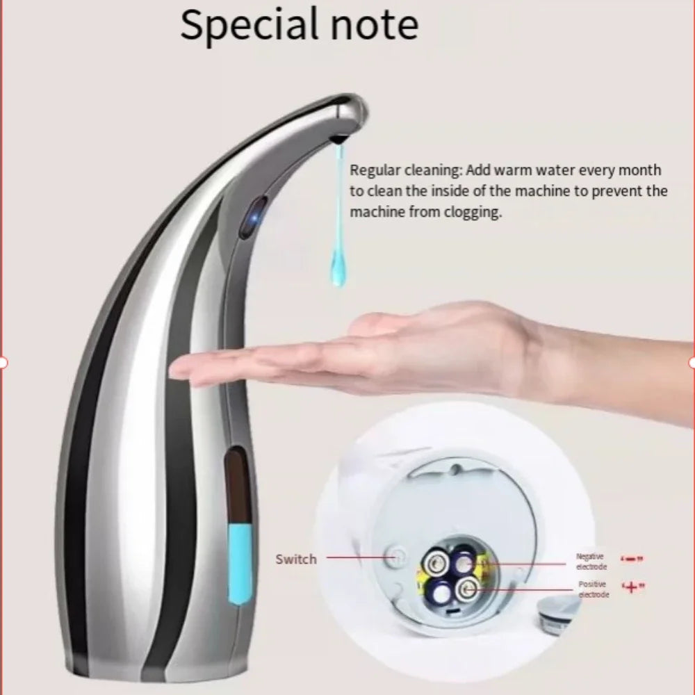 Soap Dispenser Auto Sensor Touchless 1PC Intelligent Hand Wash Dispenser 300ML Dishwashing Liquid Shampoo Tabletop