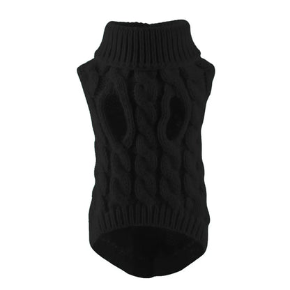 Stylish Dog Clothing Cable Knit Sweater Warm Comfortable Pet Apparel For Dogs Daily Wear And Outdoor Activities Warm Pet cosplay