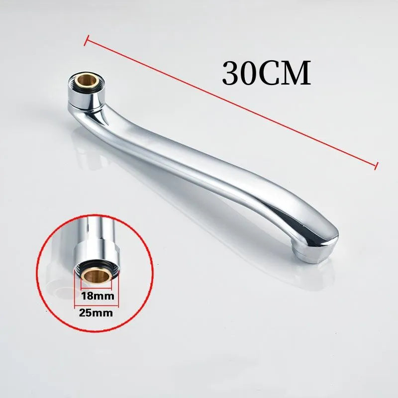 Stainless Steel Sink Faucet Pipe In-wall Water Outlet Elbow S-bend Extension Tube Bathroom Kitchen Faucet Leaking Repair Parts