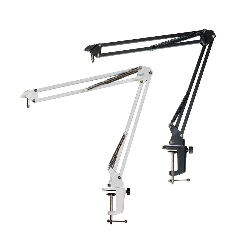 LINIM Microphone Arm Boom,Adjustable Suspension Boom with Heavy Duty Clamp,Scissor Mic Stand for Recording,Gaming
