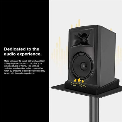 1Set Studio Monitor Speaker Acoustic Foam Isolator Pads Anti-shock Anti-skid Sponge Desktop Speakers Isolation Panels 33x27x4cm