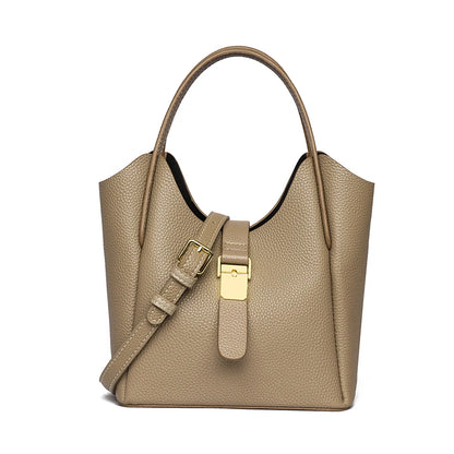 Genuine Leather High Quality Women's Tote Bag Designer Female Crossbody Bag Retro Casual Female Shoulder Messenger Handbags 2026