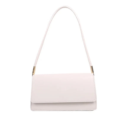 New Women's Fashion Handbags Retro Solid Color PU Leather Shoulder Underarm Bag Casual Women Hobos Handbags сумка женская Trend