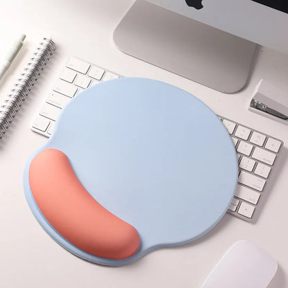 Mouse Pad Comfortable Wrist Support Non Slip Mice Mat Soft Mousepad Wrist Support Computer Silicone mouse pad