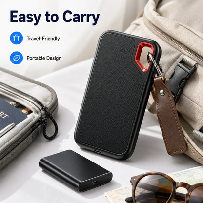 4TB Portable SSD Waterproof Shockproof for Desktop Computer Plug&Play High Speed External Solid State Drive Pro