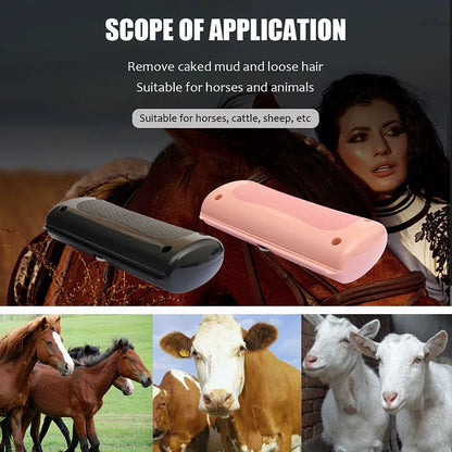 Pet Grooming Comb - Hair Removal Brush for All Types of Fur Animals Beauty Float Hair Removal Comb Horse Sweat Scraper Pet Suppl