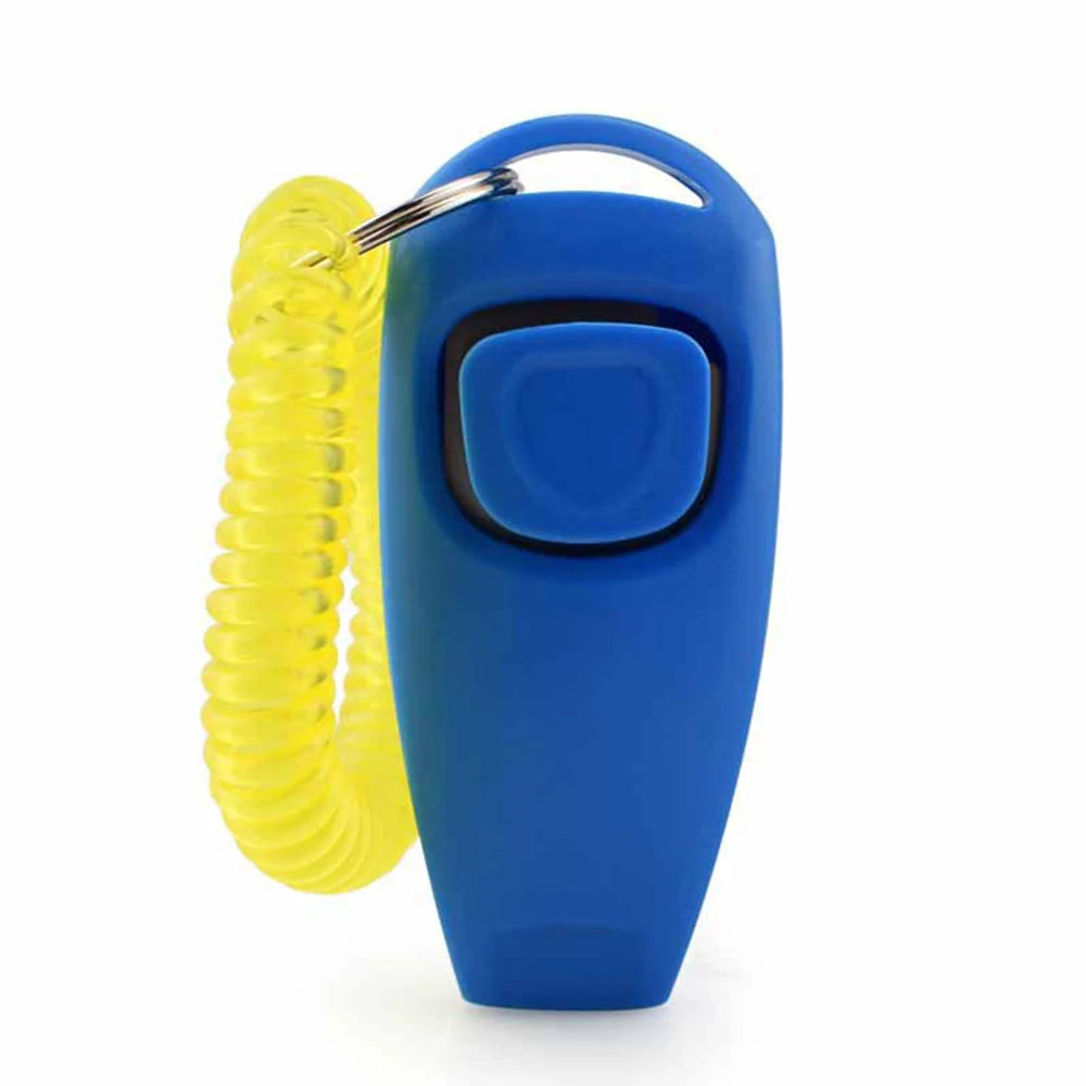 Pet Clicker Dog Training Whistle Pet Dog Cat Training Sound Pet Dog Trainer Assistive Guide With Key Ring Dog Pet Supplies