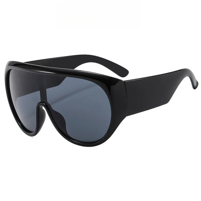New Fashonable Oversized One-piece Luxury Sunglasses For Women Men Big Goggles Sports Sun Glasses Trendy Shades UV400 Eyewear