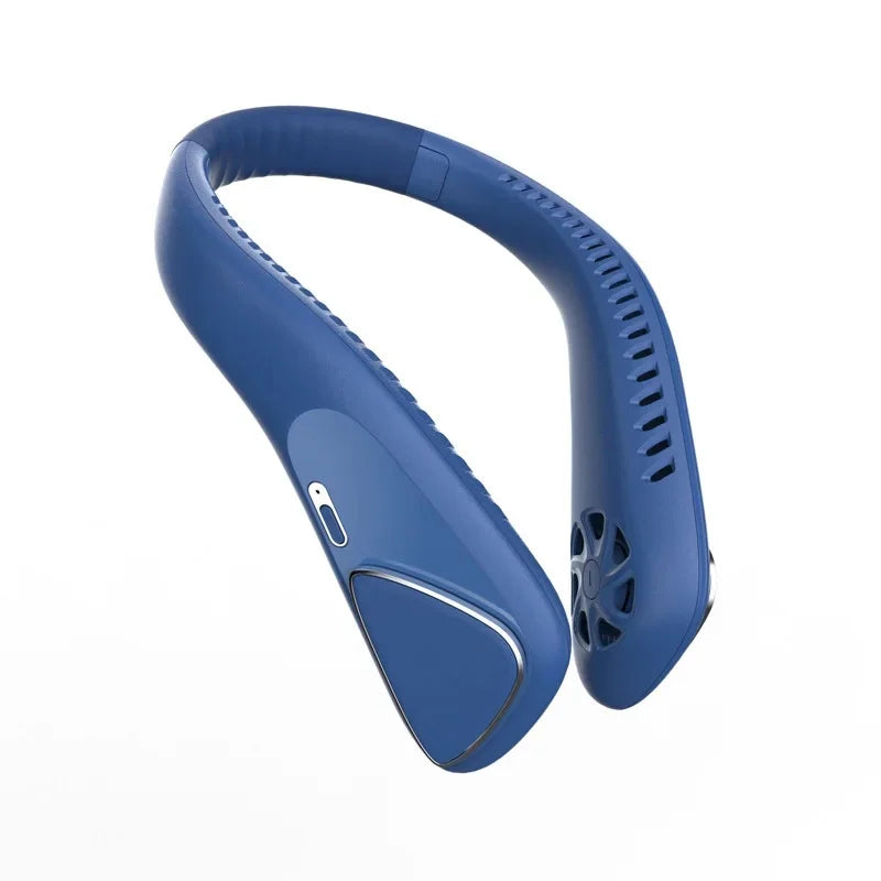 Portable Neck Fan Mini 4000MAH 3 Gears Battery Silent No Leaf High Wind Power USB Charging Small Lazy Person's Handheld Fan
