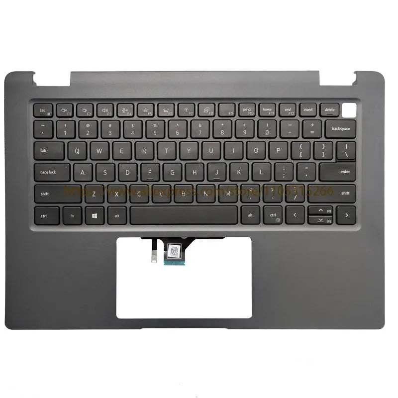 New For Dell Latitude 3440 3450 E3440 E3450 Palmrest with Backlit Keyboard 0R2DCD R2DCD (Black) 14”