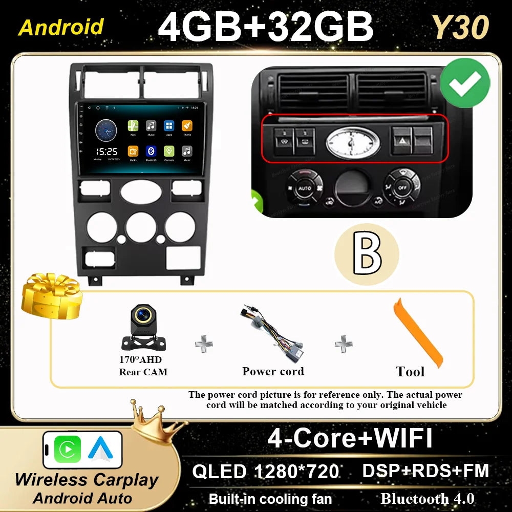 Android 16 GPS Navigation  For Ford Mondeo 2004 -2007 Auto Multimidia Video Player Carplay Head Unit Radio Stereo Car Dvd WIFI