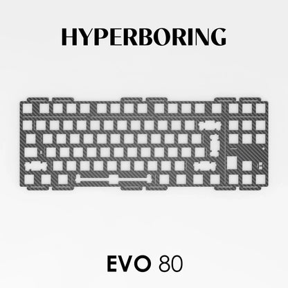 Evoworks EVO80 Customized Mechanical Keyboard Accessories PP PC FR4 Aluminum Copper Positioning Plate for Keyboard Gifts