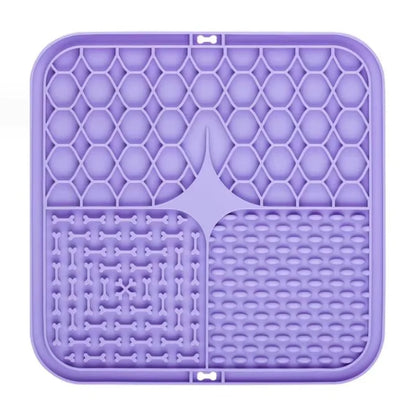Pet Lick Silicone Mat Dogs Pet Slow Food Plate for Dog Bathing Distraction Silicone Dog Sucker Food Training Dog Feeder Supplies