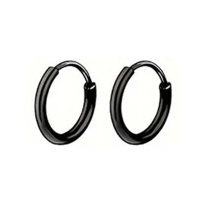 21 pairs of men's stainless steel earrings, circular CZ earrings, hypoallergenic earrings, unisex perforated earrings
