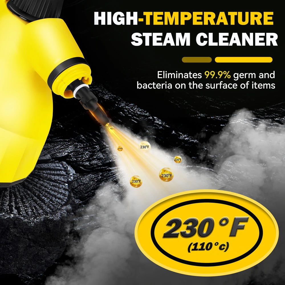 220V Handheld High Temperature Steam Cleaner Sterilization Pressure Jet Washer Machine For Air Conditioning Kitchen Car Cleaning